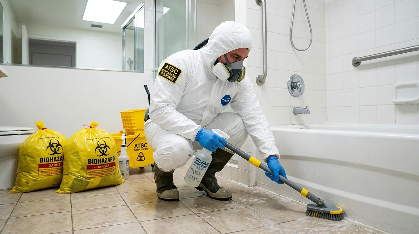 Decontamination equipment deployed for Blood Cleanup in Havelock